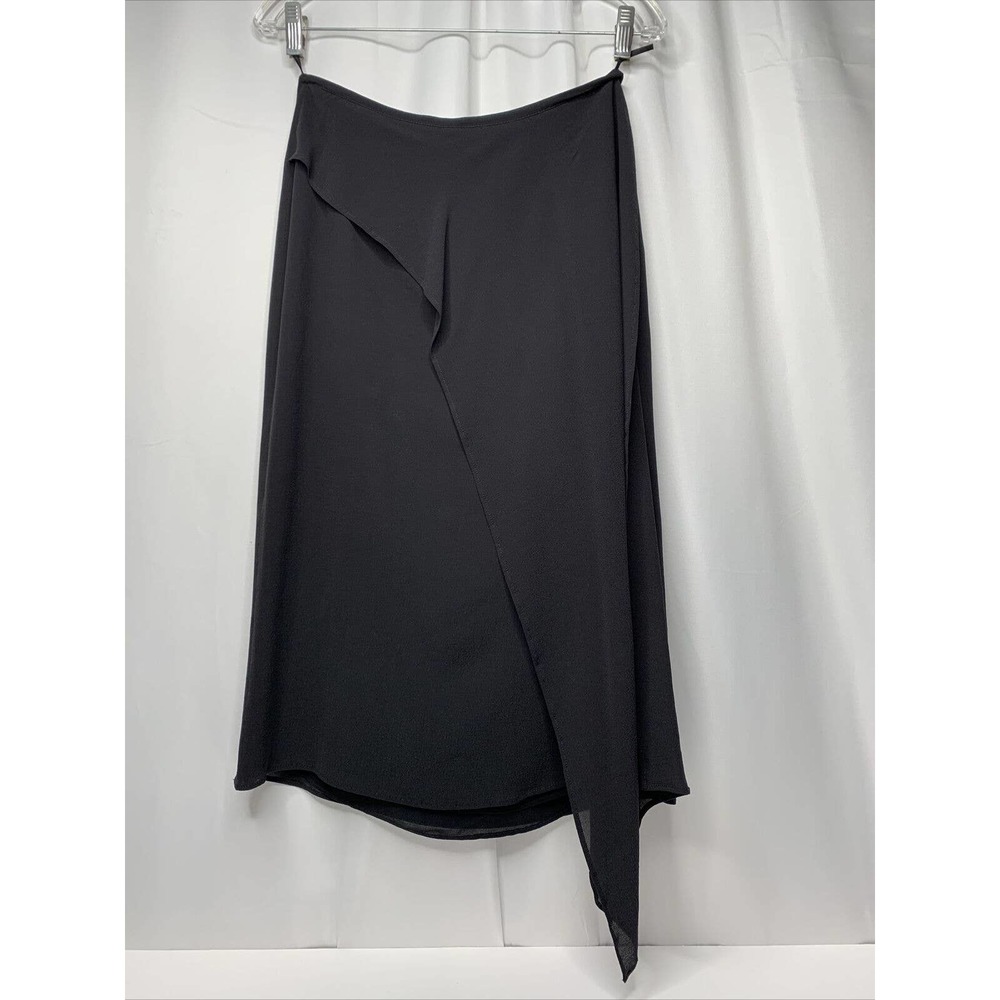 Max Mara Midi Skirt Size Small Chiffon Asymmetrical with a layered panel & slit